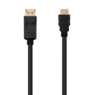 Cable Conversor Dp A Hdmi Negro 3m